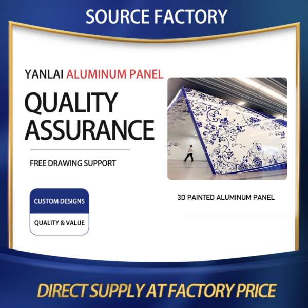 3D painted aluminum panels